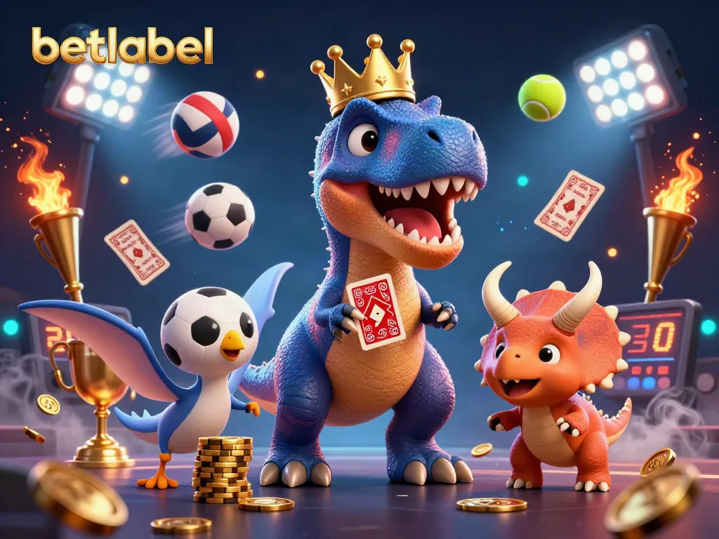 Betlabel showcases dynamic sports betting action with vibrant characters in an engaging scene.